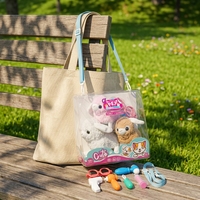 Jouet en peluche mouton marcheur réglable en hauteur (31-50 cm) pour enfants de 3 ans et plus, accessoires pour animaux de compagnie mignons et petits