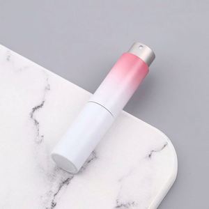 Custom Printed Logo Empty 8Ml Luxury Travel Refillable Aluminum Glass Twist Gradient Color Portable Pump Sprayer <b>Perfume</b> - Product Image 4