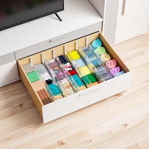 Organiseur de tiroir extensible à 8 compartiments, prix bas, réglable, séparateurs en plastique transparent, moderne, écologique, multifonctionnel - Product Image 6