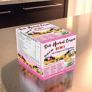 Caffè Bianco alle Erbe per Commercio Estero Transfrontaliero, <span class=keywords><strong>21</strong></span> Peptidi di Collagene, 210g, Caffè Istantaneo Dolce e Morbido in Busta - Product Image 4