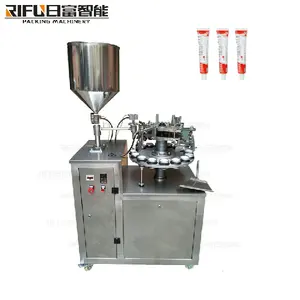 Semi automatic filling Shoe polish small aluminum tube filling and sealing machine equipment