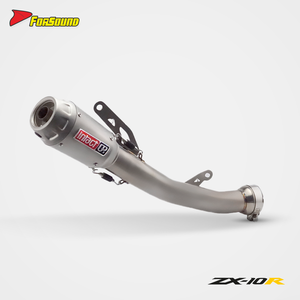 Sistema de escape para motocicleta Kawasaki ZX10R, estilo IntactGP, con rejilla de malla, silenciador de titanio para carreras en pista, precio mayorista de fábrica Forsound - Product Image 1