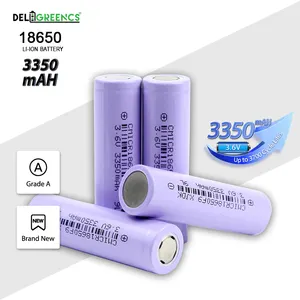 Baterai NCM 3.7V 3350mAh kapasitas tinggi sel baterai Lithium-ion 18650 baru baterai isi ulang 3.6V 3.7V 3350mAh