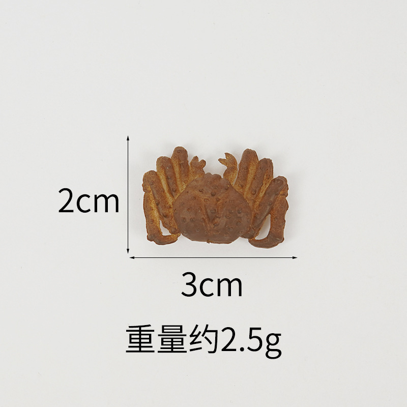 Un crabe royal bleu de 3 cm