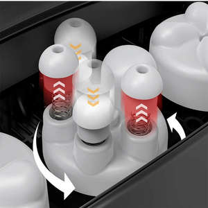 Bantalan bola akupunktur 3D, perangkat relaksasi kaki nyaman Premium, pemijat Shiatsu, plastik ABS hitam, bantalan bola akupunktur 3D - Product Image 4