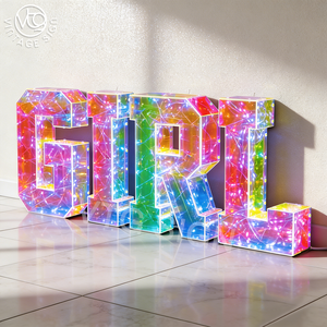 Letras LED Iridiscentes de 3 pies, Números Luminosos Personalizables para Fiestas de Cumpleaños, Eventos, Iluminación de Fondo de Escenario - Product Image 6