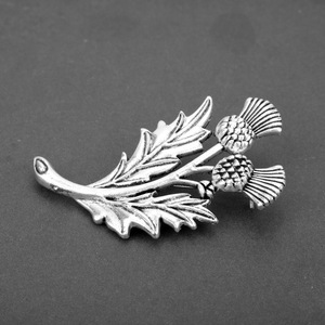 Broches Rétro <span class=keywords><strong>Viking</strong></span> pour Femme, Épingles en Alliage Plaqué Argent, Fleur Nationale Écossaise (Cardinelle), pour Corsage, Mariage, Fiançailles, Fête, Cadeau - Product Image 4