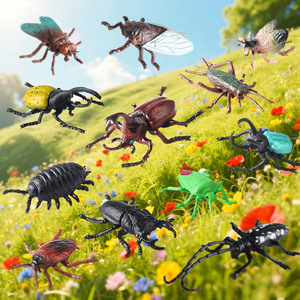 Jouets d'insectes de simulation yxs, figurines solides pour Halloween, <span class=keywords><strong>rhinocéros</strong></span>, <span class=keywords><strong>scarabée</strong></span>, grillon, longhorn, mouche, souris, etc. - Product Image 2