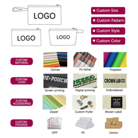 MOQ 100 Kustomisasi Resleting Kain Oxford Tahan Air Dompet Koin Ultra-ringan Tempat Kartu Tempat Kunci Tas Mini Portabel Unisex