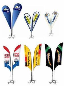 Roadside Advertising Flying Teardrop Feather <b>Flags</b> Colorful Beach Decorative Banner with Fiberglass Flagpole for Trade Show Tent - Product Image 4