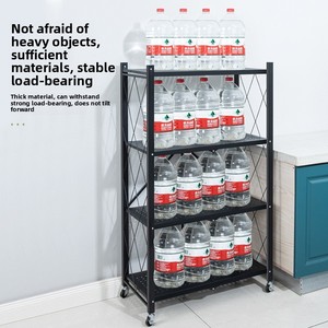 Metal Multi-Layer Free Foldable Oven Pot Board Rack Household <strong>Storage</strong> <strong>for</strong> <strong>Kitchen</strong> Pots Living Room <strong>for</strong> Floor-to-Ceiling - Product Image 4