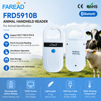 Lecteur RFID portable pour animaux ISO 11784 11785 134 2kHz, suivi du bétail, scanner d'identification par puce d'oreille FDXB pour bovins et chiens