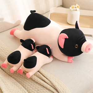 Vente flash - Animal en peluche - Compagnon réconfortant - Jouet en peluche ultra doux - Animaux de la ferme - Cochon couché de 20 cm - Product Image 5