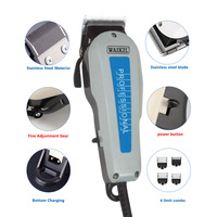 Machine de rasage de coupe professionnelle avec affichage numérique toilettage électrique sans fil pour hommes tondeuses à cheveux filaires EUplug