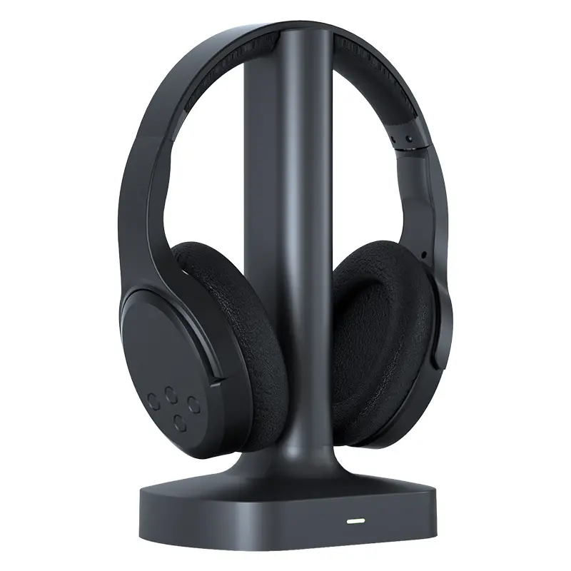 ZFX 2.4G Wireless TV Headphones with recharging docking station,compatible with all of the smart TV