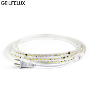 ไฟ LED แบบเส้น 220V สองสี ไม่ต้องใช้ไดรเวอร์ ควบคุมอุณหภูมิสีได้ ไม่มีตัวควบคุม กันน้ำ SMD 2835 ความยาว 100 เมตร ม้วนไฟ LED แบบเส้น 220 - Product Image 1