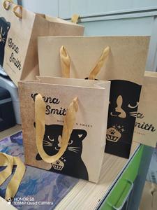 Customized Logo Design Luxury Gift Shopping Bag for Clothing White Cardboard <b>Paper</b> <b>Packaging</b> Ribbon Handle Custom Color - Product Image 2