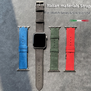 Hebillas metálicas suaves y transpirables <span class=keywords><strong>para</strong></span> la piel, correa de reloj <span class=keywords><strong>para</strong></span> <span class=keywords><strong>iPhone</strong></span> <span class=keywords><strong>Watch</strong></span> Ultra <span class=keywords><strong>3</strong></span> 2 1 <span class=keywords><strong>para</strong></span> IWatch Series 9 8 7, pulseras inteligentes - Product Image 6