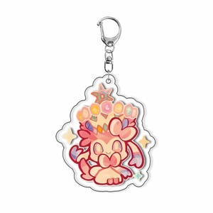 Lindo Llavero de Acrílico con Diseño de Animal de Dibujos Animados Impreso con UV, Colgante Personalizado Estilo Anime para Bolsos, Regalo para Niños y Fans - Product Image 3