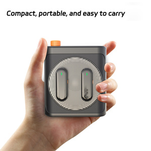Compact ABS Mini Bt Wireless Lavalier <b>Microphone</b> Voice Amplifier for Teachers, Lectures, and Personal Speeches - Product Image 1