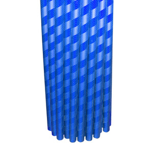 Tubo de carbono redondo de fibra degradada azul de diseño creativo - Product Image 5
