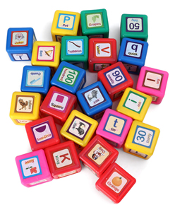 GIRNAR INTELLIGENT BLOCKSA complete educative set of 24 kindergarten blocks with alphabets and other descriptive pictures - Product Image 4