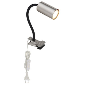 Applique da parete con attacco a morsetto, 1xGU10, 25W, 230V, finitura nichelata, ideale per migliorare l'illuminazione negli spazi - Product Image 1
