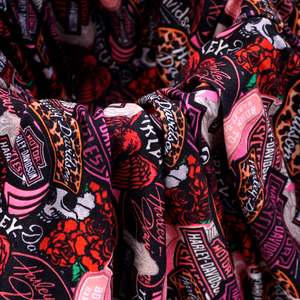 Thoáng khí Giao hàng nhanh Lịch Sử cotton spandex vải in bông ly Cra Jeans vải - Product Image 5