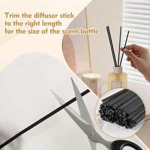Bâtonnets <span class=keywords><strong>diffuseurs</strong></span> d'huiles essentielles en fibre noire épaisse de 7,87 pouces pour diffuseur d'arômes domestiques - Product Image 3