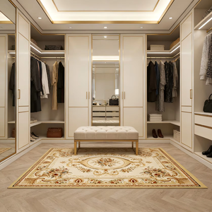 Alfombra Tejida Wilton de Diseño Clásico, 100% Polipropileno, Revestimiento Duradero para Pisos - Product Image 1