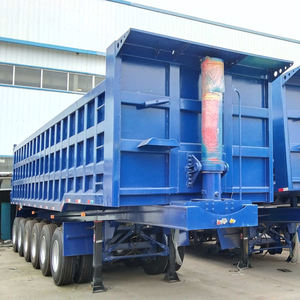 Remorque benne 6 essieux de haute qualité à suspension à ressorts à lames pour le transport de sable, de pierre et de charbon - Product Image 2