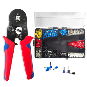 Pince à sertir tubulaire auto-ajustable 6-4A pour cosses de câble, embouts de câble et gaine de protection – Kit d'outils de sertissage - Product Image 1