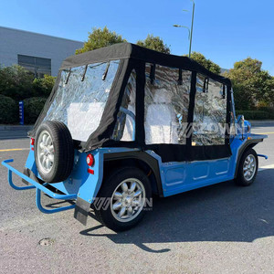 Voiture classique vintage électrique de luxe d'origine, personnalisable, bleue, 5 places - Product Image 2