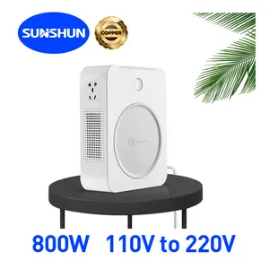 Shunhong800w純銅ステップアップトランス110v-220v電圧コンバーター110〜220リングブースタートランス銅製