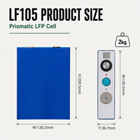 Batería Eve105ah 3.2v Lifepo4, Paquete de Baterías de Iones de Litio Prismáticas de Ciclo Profundo para Energía Solar EV