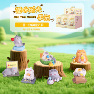 กล่องสุ่มฟิกเกอร์เรซิ่น Yu Mo Craft Cat Time Diary ของสะสมสำหรับเด็กและเพื่อน ของขวัญสำหรับเด็กอายุ 8-13 ปี ใช้ได้ทั้งเด็กชายและเด็กหญิง - Product Image 5