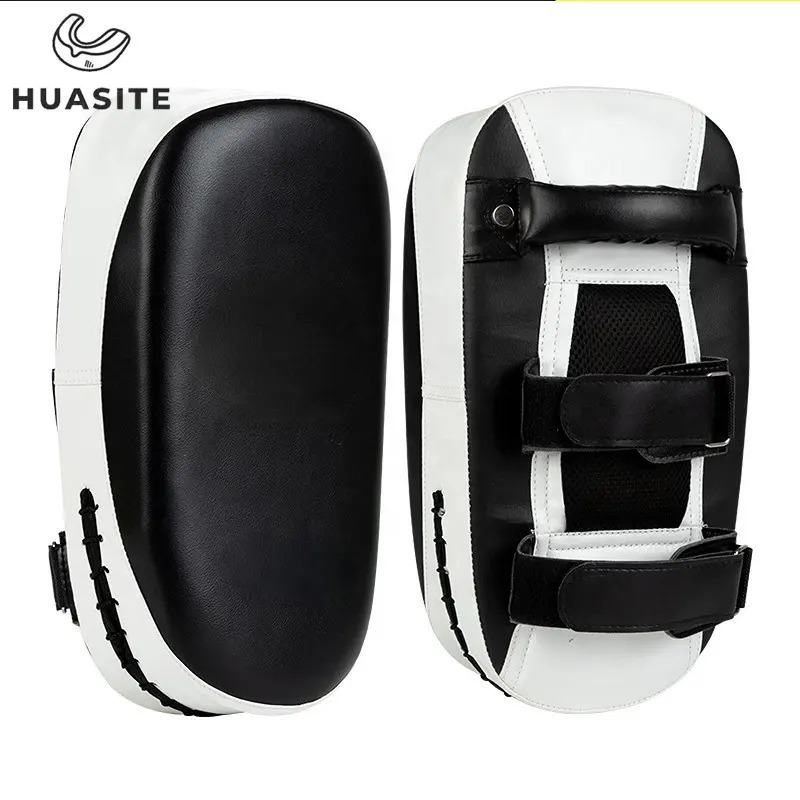 Huasite卸売高品質カスタムロゴテコンドーカーブフットターゲットキックシールドMMAタイパンチングフットパッド