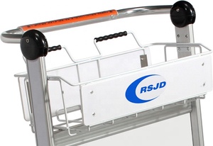<span class=keywords><strong>Carro</strong></span> de aluminio de 3 ruedas del aeropuerto para el equipaje con el freno - Product Image 2