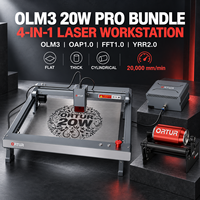 Graveur et découpeur laser à diode CNC LM3 20W, grande zone de travail 400x400mm, assistance pneumatique, respectueux de l'environnement, pour acrylique, bois, papier, cuir, nouveau