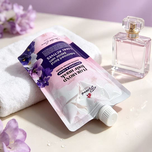 Sachet Doypack Personnalisé en Gros avec Bec Verseur, Pochette Plastique Refermable pour Emballage de Liquides (Lotion Corporelle, Détergent) de 500 ml - Product Image 4