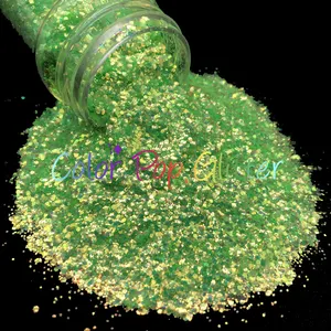 Wholesale High Sparkling Chunky Polyester Glitter in Hexagon Shape Eco-Friendly Bulk for Resin Crafts for Holidays