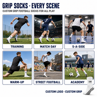 Chaussettes de football en nylon premium pour hommes, chaussettes de sport pour le football, chaussettes d'entraînement avec points antidérapants, logo imprimé extensible, chaussettes personnalisées
