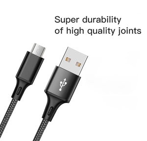 <span class=keywords><strong>Cable</strong></span> Micro USB Trenzado de Nailon de Alta Calidad de 3 pies, 6 pies y 10 pies, <span class=keywords><strong>Cable</strong></span> de Carga Rápida de 2.4A para Viajes, para <span class=keywords><strong>Android</strong></span> <span class=keywords><strong>Auto</strong></span> y Computadoras - Product Image 5
