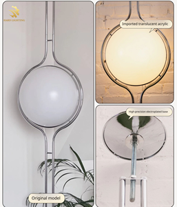 Lampe sur pied de haute qualité au design artistique créatif post-moderne pour salon, chambre à coucher, style nordique minimaliste, lampe sur pied décorative en acrylique - Product Image 4