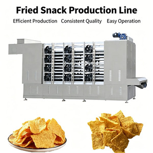 Línea Extrusora Eléctrica de Snacks Fritos con Calefacción para <span class=keywords><strong>Cheetos</strong></span>, Puffs y Conos de Maíz con Control PLC HMI y Cinta Transportadora de Enfriamiento 120-1000kg/h - Product Image 2