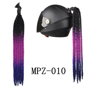 Peruca de Rabo de Cavalo SLKE para Motocicleta e Motocross, Durável, Estilosa, com Trança Torcida e Decoração para Capacete - Product Image 5