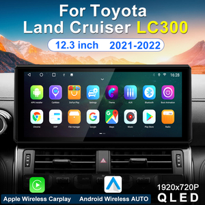 Toyota Land Cruiser LC300 Carplay için araba radyo 2022-2023 Android13 multimedya GPS navigasyon Stereo DVD OYNATICI ekran kafa ünitesi - Product Image 2