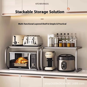 Giảm Giá Lò vi sóng Lò nướng lò kệ kim loại đa chức năng Countertop hiển thị đứng với bán buôn của sản phẩm mới - Product Image 6