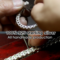 Bracelet chaîne tennis en argent sterling S925 de 2 mm pour hommes et femmes, chaîne tennis en moissanite VVS, bracelets hip-hop en diamant