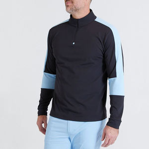 Sudadera de Golf sin Marca con Cierre de Cremallera de 1/4, Cuello Alto, Elástica, Ajuste Regular, ODM, Bordado, Ropa Deportiva - Product Image 5